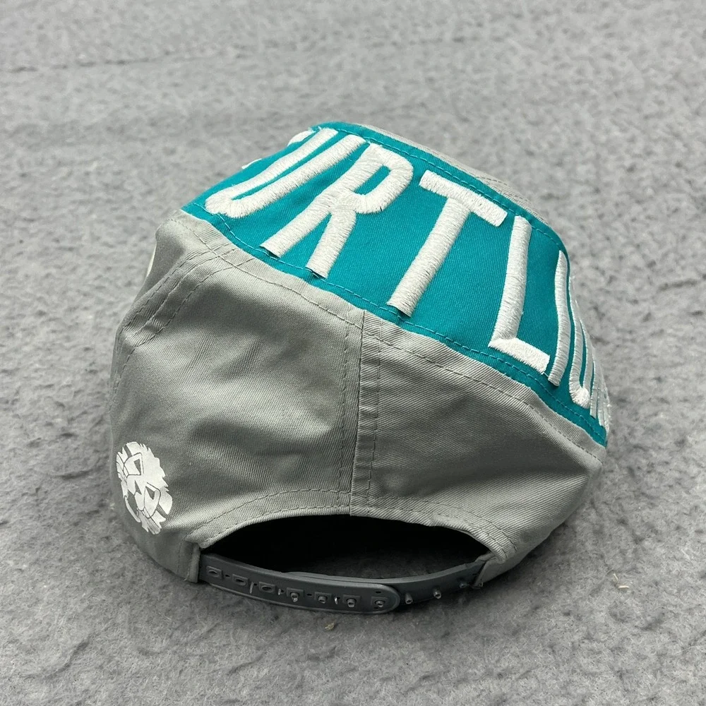 VTG Frankfurt Lions Hat Gray Wool German Ice Hockey‎ Team Logo Snapback Cap 90s